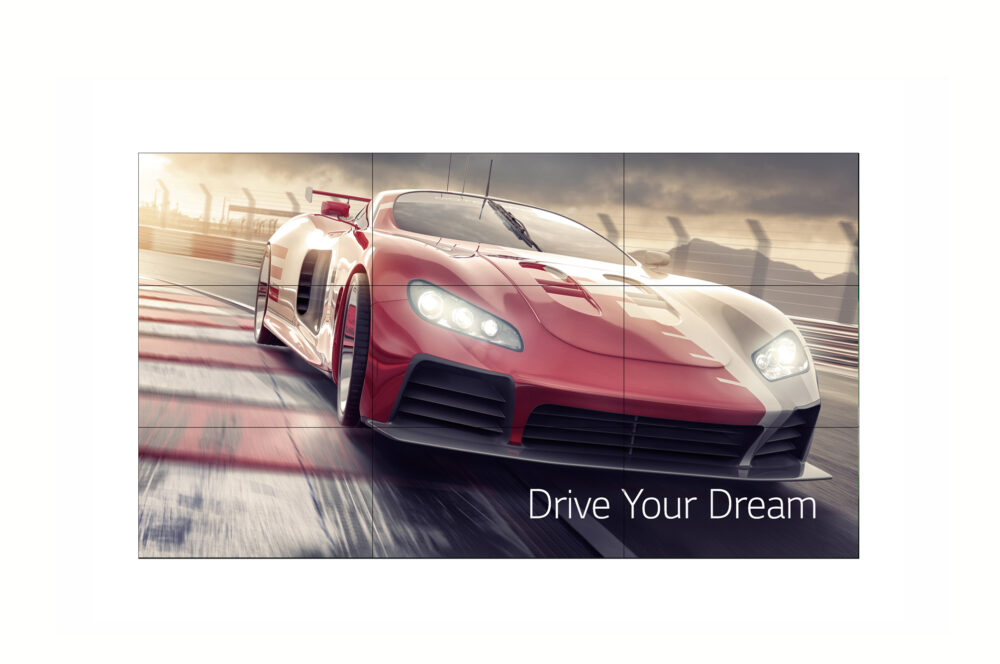 LG 55VM5J-H 55″ FHD IPS Video Wall – 500 nits, 1.74 mm Bezel, webOS 4.1 Smart Signage