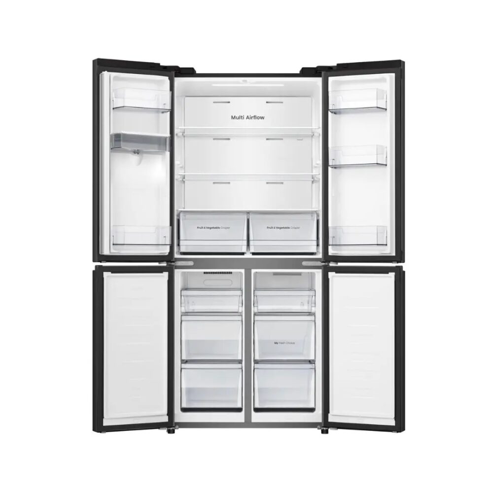 Hisense Cross Door Refrigerator 482L (61WC-RQ) 4 Doors with Water Dispenser - Image 2