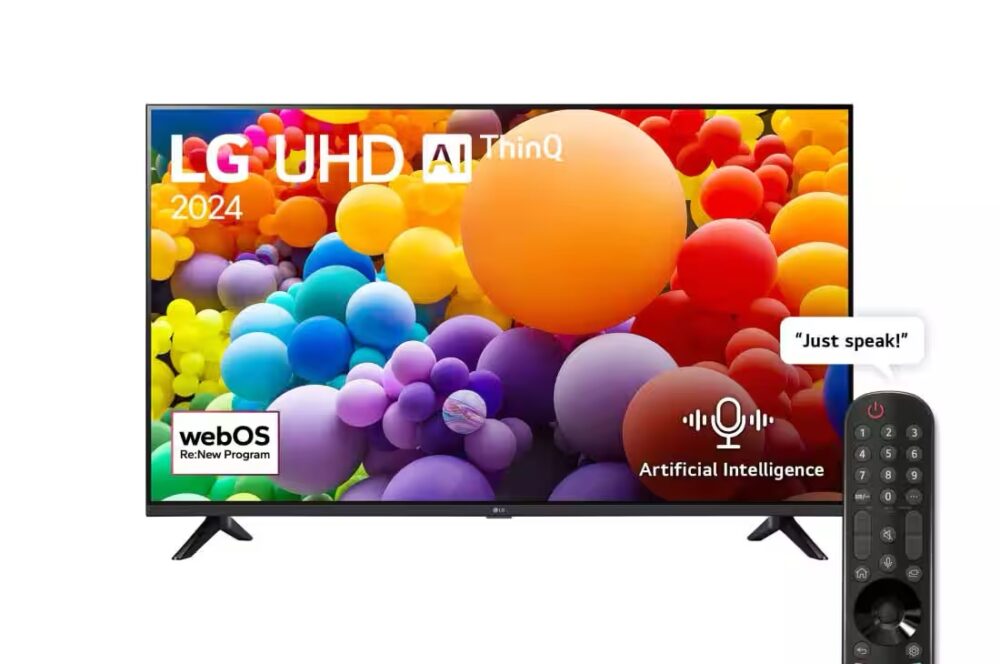 LG TV UHD 55 Inch UT73 4K Smart TV AI Magic remote HDR10 webOS24