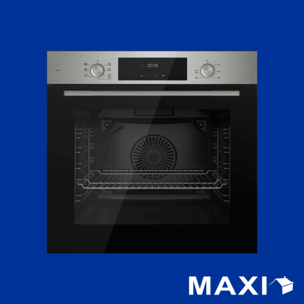 Maxi Electric Built-in Oven 60CM (QBP7SSM) Black & Inox