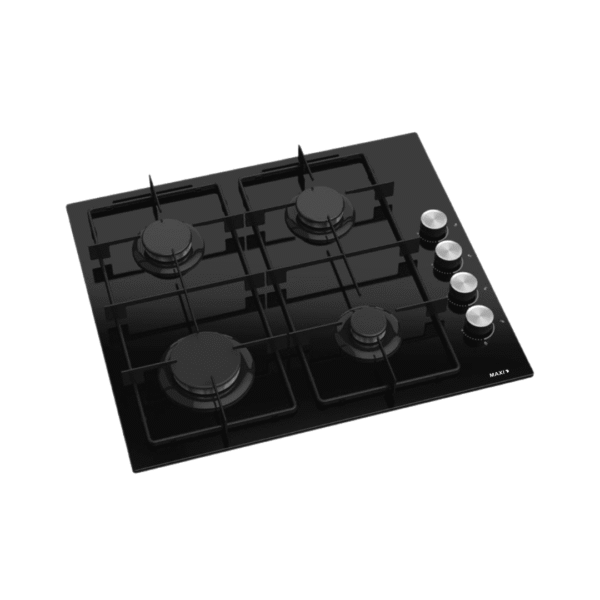 Maxi Tabletop Gas Cooker 4 Burners (DS202) Black Glass
