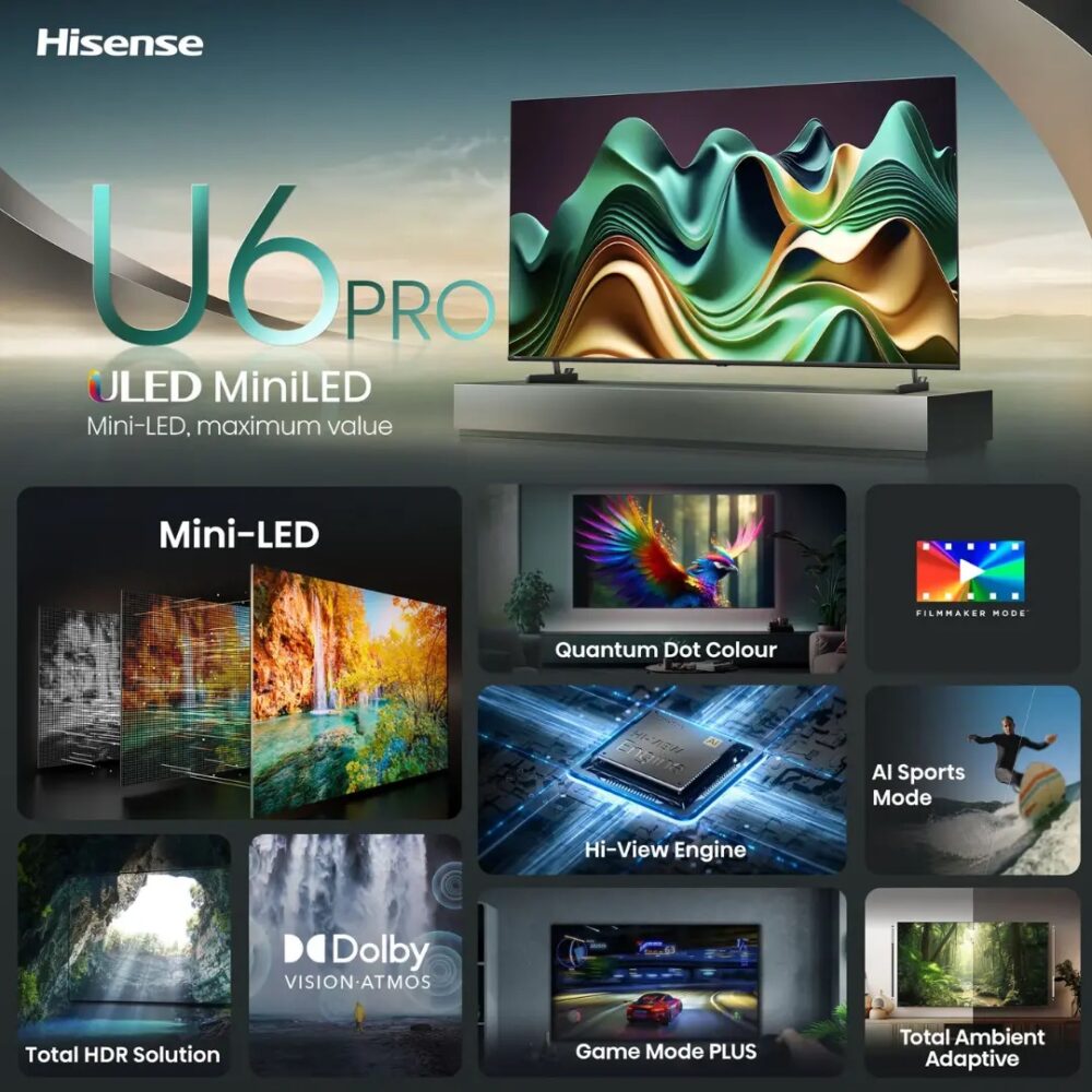 Hisense TV ULED 75 Inch U6N 4K Smart - Image 3