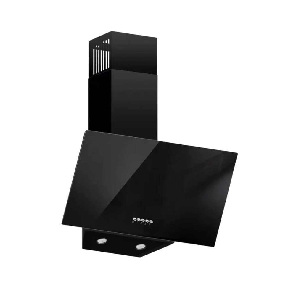 Maxi Hood 60cm Angled Curved (D001BL) Black Glass - Image 2