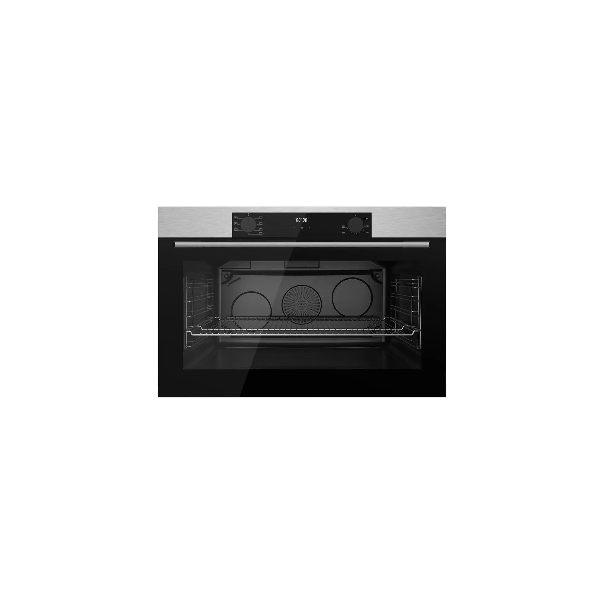 Maxi Electric Built-in Oven 90CM (QX97SSD) Stainless Steel & Black Glass