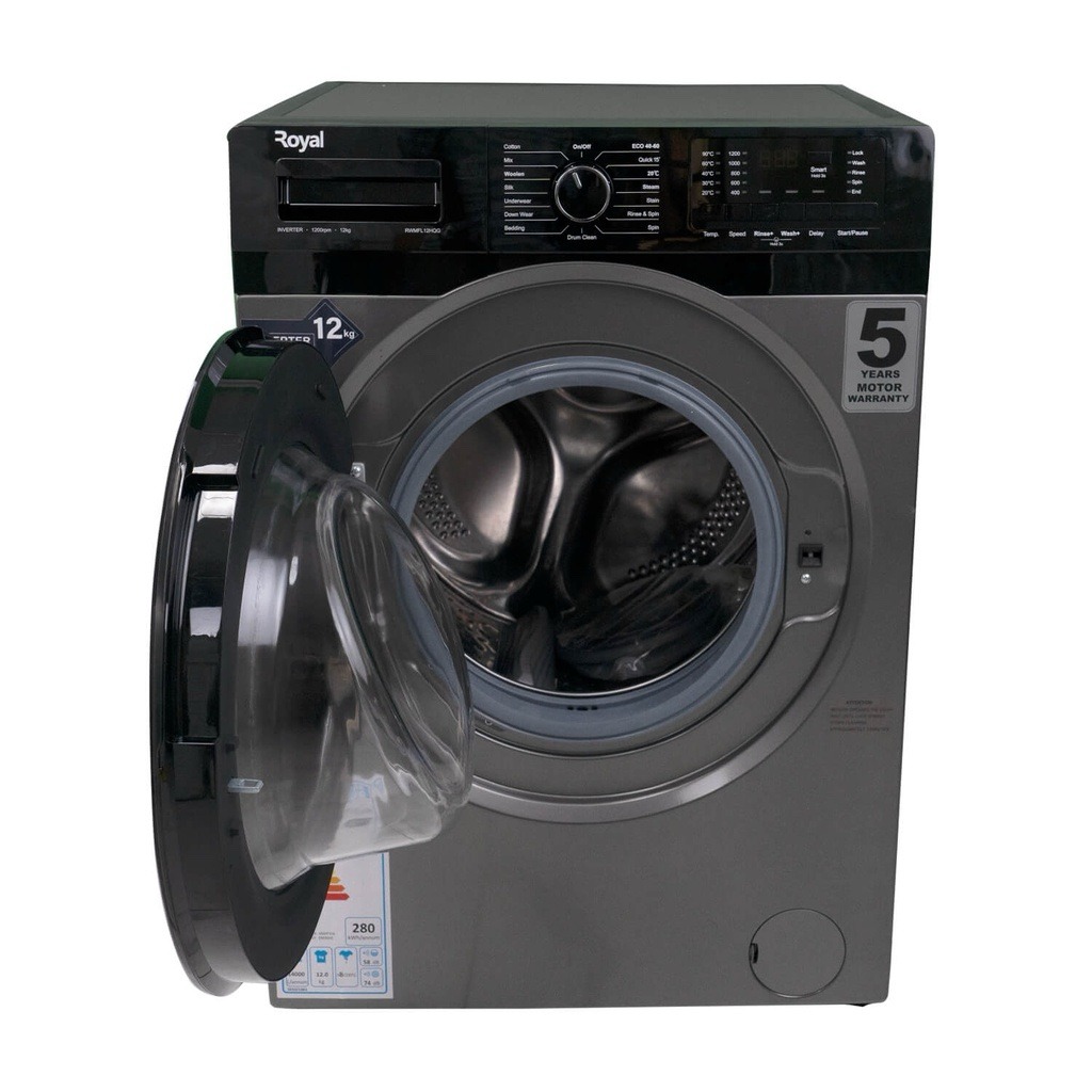 Royal 12KG Front Load Washing Machine (RWMFL12HQG) - Image 2
