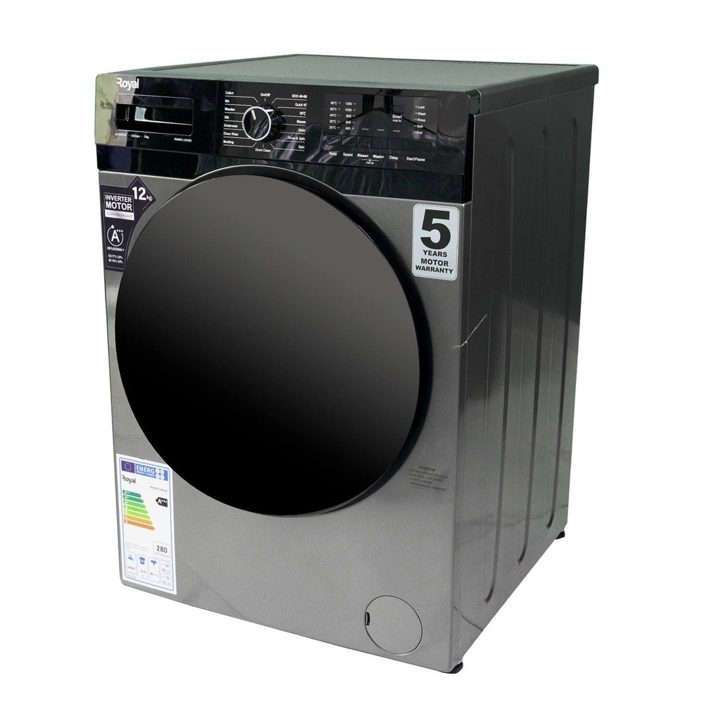 Royal 12KG Front Load Washing Machine (RWMFL12HQG) - Image 4