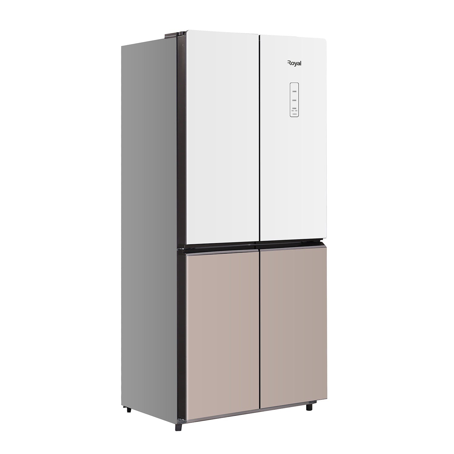 Royal Titan series Side-by-Side Refrigerator 550L, Inverter Technology, Multi-Flow Air system, METAL COOLING SYSTEM, Humidity Control, Antibacterial system - RSBS550FD