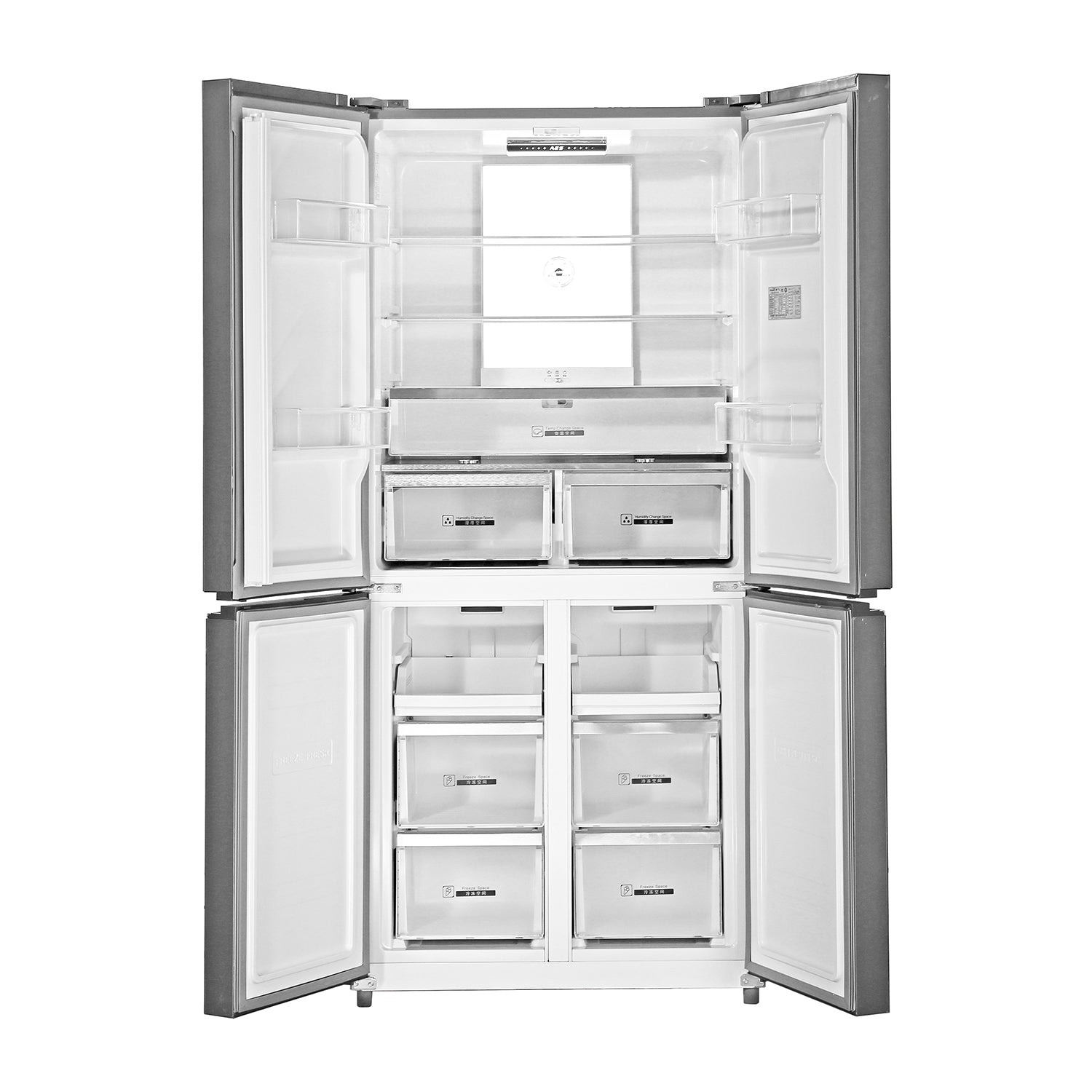 Royal Titan series Side-by-Side Refrigerator 550L, Inverter Technology, Multi-Flow Air system, METAL COOLING SYSTEM, Humidity Control, Antibacterial system - RSBS550FD - Image 2