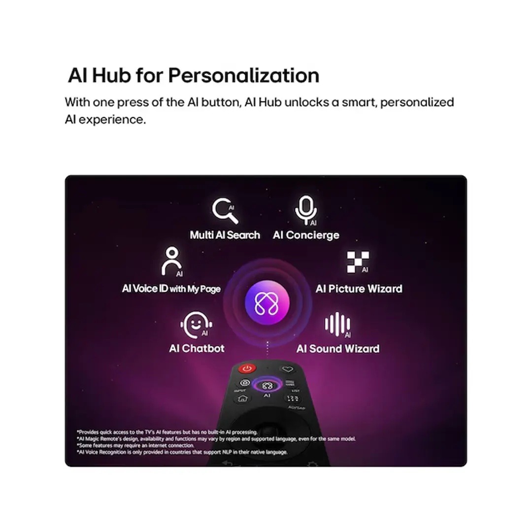 LG TV OLED 77 Inch C6 4K Smart TV with Alpha 11 AI Processor Gen3 2026 - Image 8
